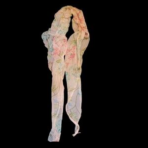 Mix It Pink Floral Spring Summer Exquisite Scarf Cottagecore Feminine